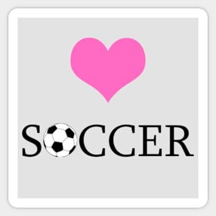 Heart Soccer Sticker